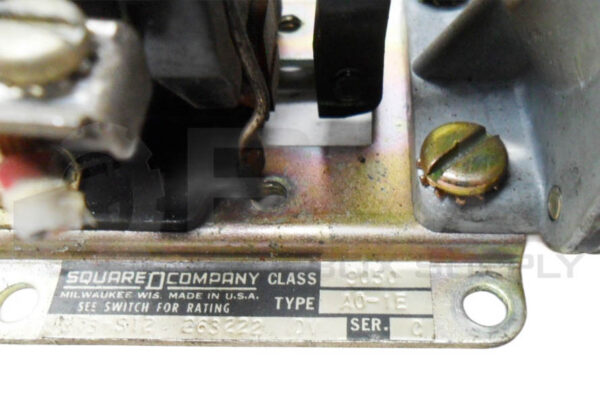 SQUARE D 9050 A0-1E /C PNEUMATIC TIMING RELAY W/ L2959 S1 W33A COIL W/ 9007 B0-1 - Image 7