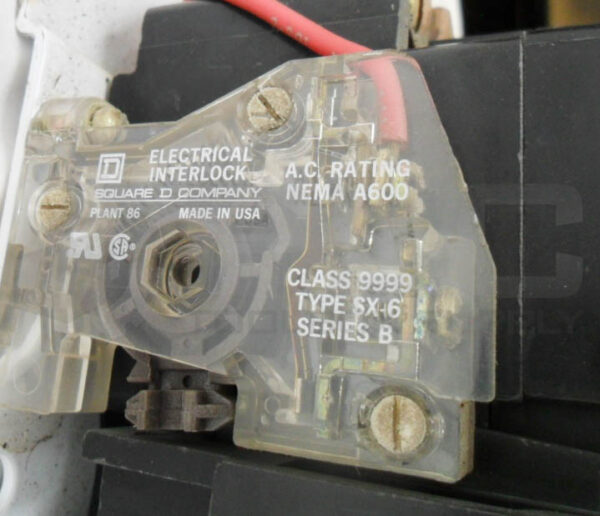 SQUARE D 8536 SF01 /A MOTOR STARTER W/ 31091-400-38 W/ 9999 SX-6 /B W/ 9999 SX-7 - Image 6