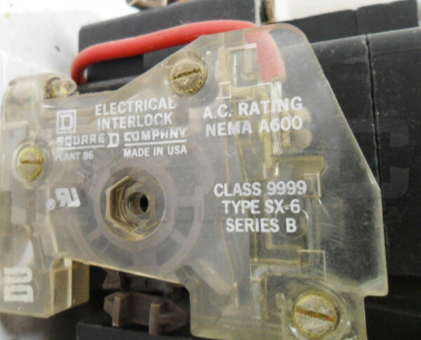 SQUARE D 8536 SE01 /A STARTER W/ 31074-400-38 W/ 9999 SX-7 /B W/ 9999 SX-6 /B - Image 7