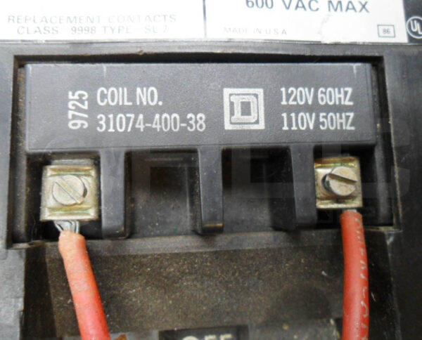 SQUARE D 8536 SE01 /A STARTER W/ 31074-400-38 W/ 9999 SX-7 /B W/ 9999 SX-6 /B - Image 8