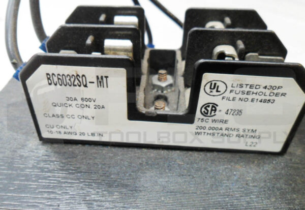 CUTLER HAMMER C0500E3CFB CONTROL TRANSFORMER W/ BC6032SQ-MT FUSE HOLDER - Image 5