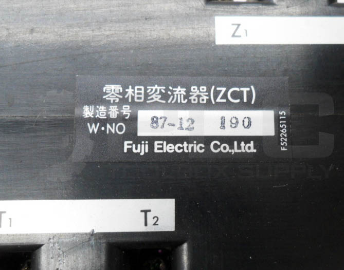 Fuji様 FUJI ELECTRIC ZCT 87-12 181 TRANSFORMER | eBay