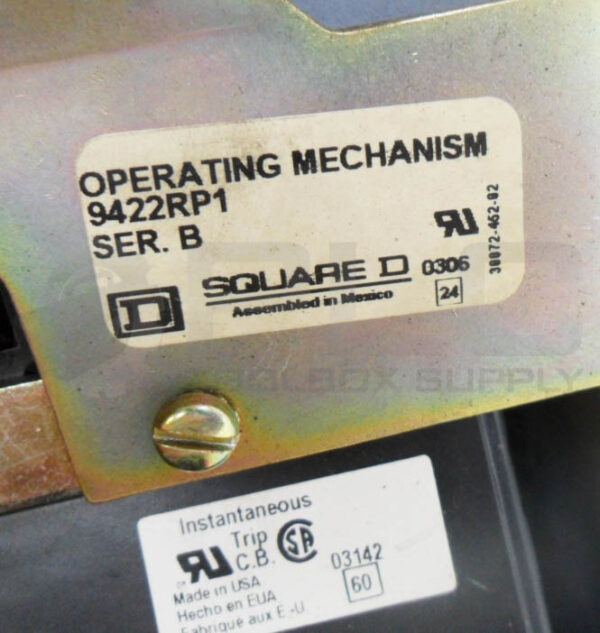 SQUARE D KHP3625032MMT1037 250VA 600V W/ 9422RP1 /B OPERATING MECHANISM *READ* - Image 5