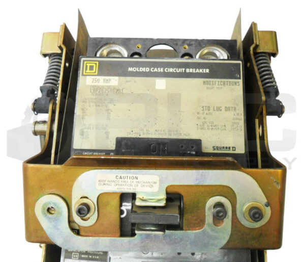SQUARE D LAP262506291 /4 CIRCUIT BREAKER W/ 9422 RR-1 /B OPERATING MECHANISM - Image 2