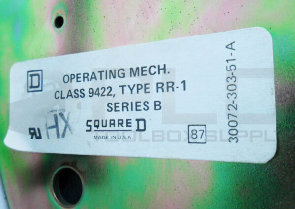 SQUARE D LAP262506291 /4 CIRCUIT BREAKER W/ 9422 RR-1 /B OPERATING MECHANISM - Image 6