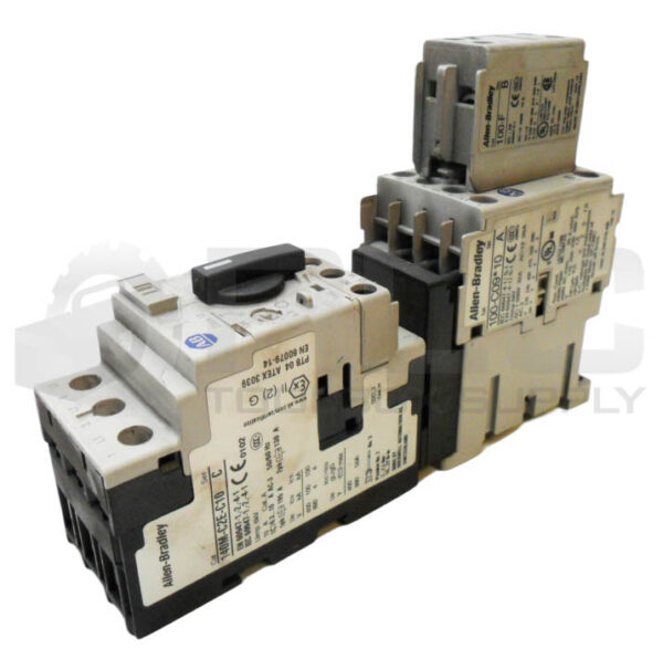 ALLEN BRADLEY 140M-C2E-C10  /C CIRCUIT BREAKER W/ 100-C09*10 /A W/ 100-F /B - Image 3