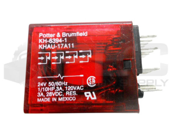 LOT OF 4 POTTER & BRUMFIELD KHAU-17A11 RELAY 24V 50/60HZ 3A KH-6394-1 - Image 4
