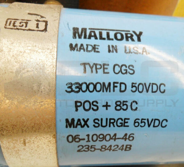 ACME ELECTRIC 500B24H POWER SUPPLY W/ 105160 TRANSFORMER W/ 33000MFD CAPACITOR - Image 6