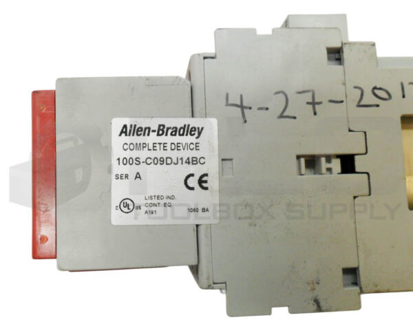 ALLEN BRADLEY 100S-C09DJ14BC /A SAFETY CONTACTOR W/ 100-C09D*10 /A W/ 100S-F /B - Image 6