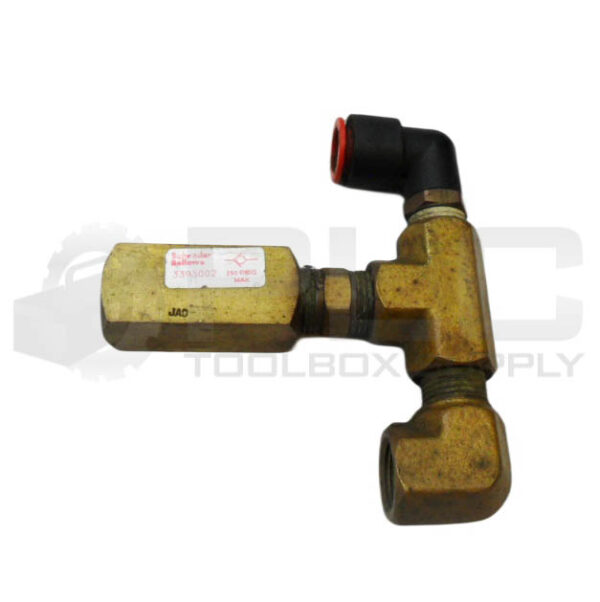 SCHRADER BELLOWS 3393002 CHECK VALVE 250PSIG 9/16"