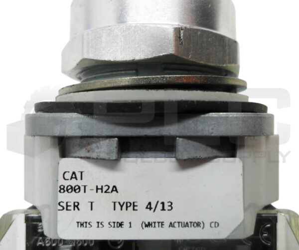 ALLEN BRADLEY 800T-H2A /T SELECTOR SWITCH W/ 800T-XA /D CONTACT BLOCK - Image 5
