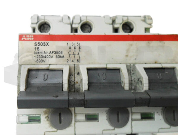 ABB AF3506 CIRCUIT BREAKER 3P 230-400V 16A S503X 16 3HAC10858-1 - Image 6