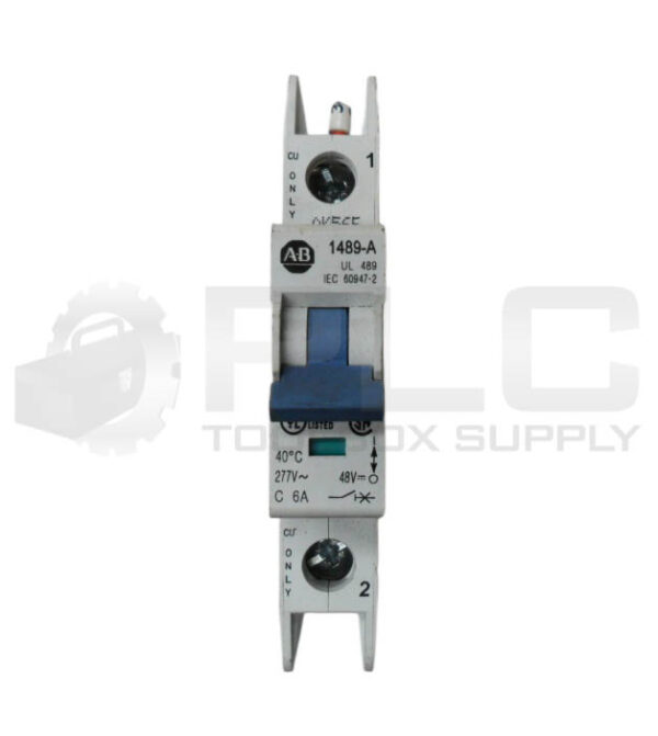 LOT OF 2 ALLEN BRADLEY 1489-A1C060 /A CIRCUIT BREAKER 1P 6A 277V 1489-A - Image 3