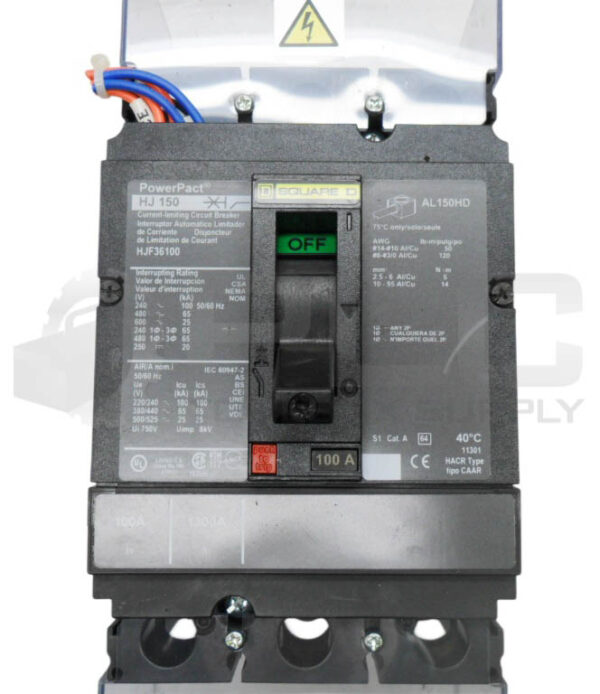 SQUARE D HJF36100 CIRCUIT BREAKER 100A 600V 3P - Image 2