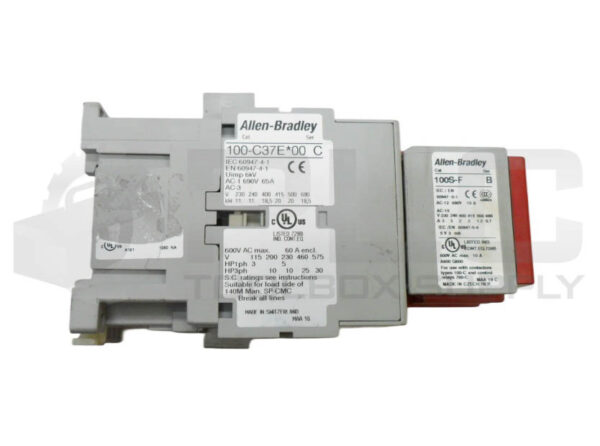ALLEN BRADLEY 100-C37E*00 /C CONTACTOR W/ 100S-F /B CONTACT BLOCK - Image 4