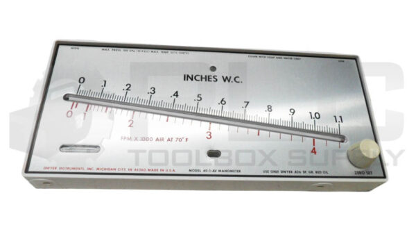 DWYER MARK II-40-1AV INCLINED MANOMETER 0-1.1" W.C. 40-1-AV