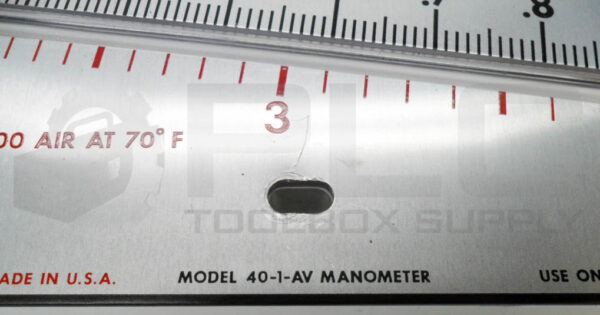 DWYER MARK II-40-1AV INCLINED MANOMETER 0-1.1" W.C. 40-1-AV - Image 4