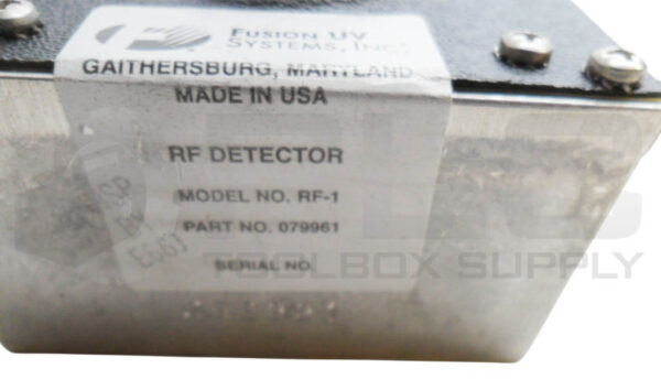 FUSION UV SYSTEMS RF-1 RF DETECTOR 079961 - Image 5