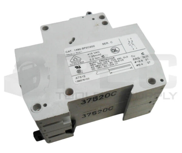 LOT OF 2 ALLEN BRADLEY 1492-SP2C200 /C CIRCUIT BREAKER 20A 415VAC 1492-SP - Image 4