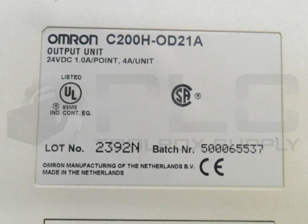 OMRON C200H-OD21A OUTPUT UNIT 24VDC 1.0A - Image 5