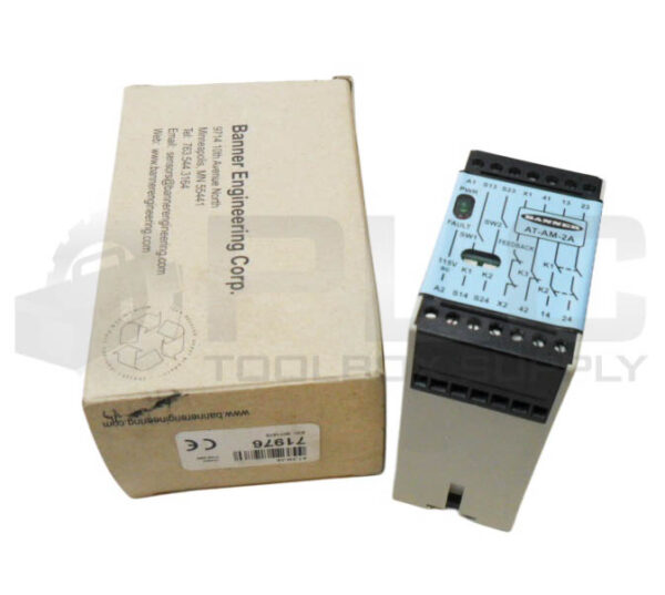 NEW BANNER AT-AM-2A SAFETY RELAY MODULE 115VAC 4A 71976