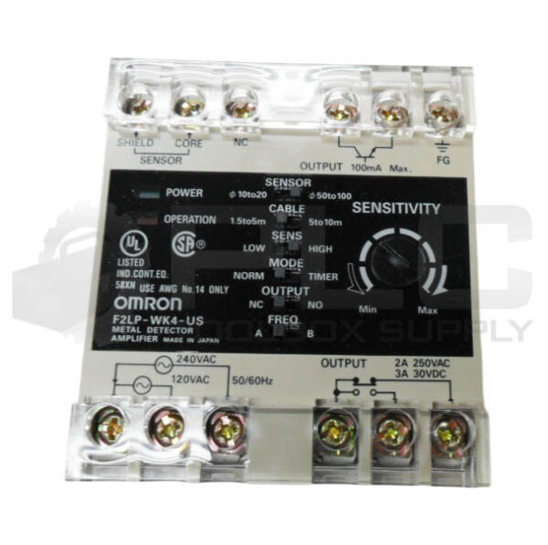 NEW OMRON F2LP-WK4-US METAL DETECTOR AMPLIFIER 120-240VAC120-240VAC 50/60HZ - Image 2