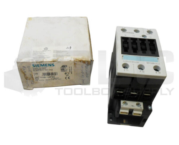 NEW SIEMENS 3RT1036-1AP60 CONTACTOR 220-400VAC 50/60HZ *READ*