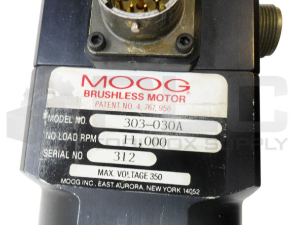 MOOG 303-030A BRUSHLESS MOTOR 11000RPM 350V - Image 6