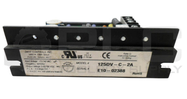 DART CONTROLS 125DV-C-2A MOTOR CONTROLLER 120-240VAC 50/60HZ 0-90/180VDC 5.5A - Image 4
