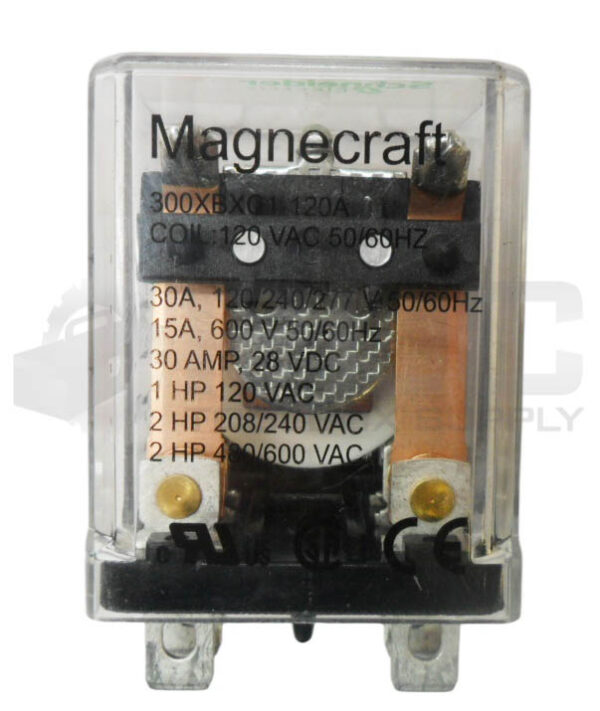 LOT OF 2 SCHNEIDER ELECTRIC 300XBXC1-120A RELAY 120VAC 50/60HZ 30A - Image 5