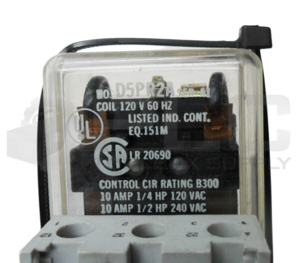 MAGNECRAFT 70-788EL11-1 RELAY SOCKET 25A 300V W/ D5PR2A /A1 RELAY 120V 60HZ - Image 4