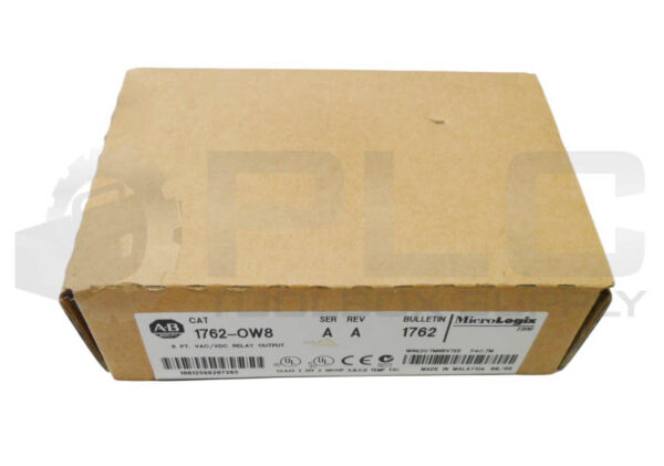 SEALED NEW ALLEN BRADLEY 1762-OW8 /A 8PT VAC/VDC RELAY OUTPUT MODULE