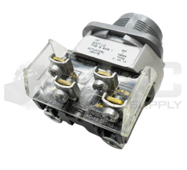 NEW ALLEN BRADLEY 800T-J2 /T SELECTOR SWITCH W/ 800T-XA /D CONTACT BLOCK - Image 3