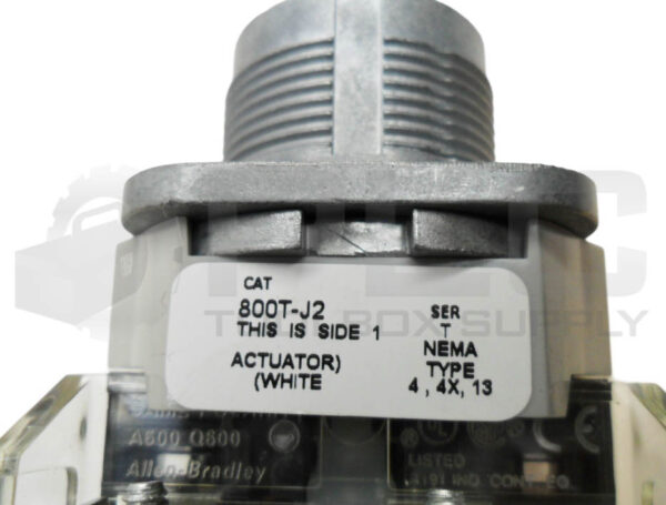 NEW ALLEN BRADLEY 800T-J2 /T SELECTOR SWITCH W/ 800T-XA /D CONTACT BLOCK - Image 6