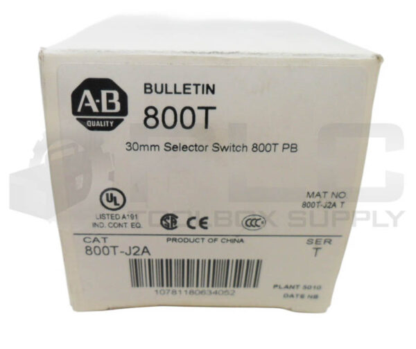 NEW ALLEN BRADLEY 800T-J2 /T SELECTOR SWITCH W/ 800T-XA /D CONTACT BLOCK - Image 7
