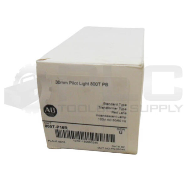 SEALED NEW ALLEN BRADLEY 800T-P16R /U PILOT LIGHT RED 120VAC 50/60HZ