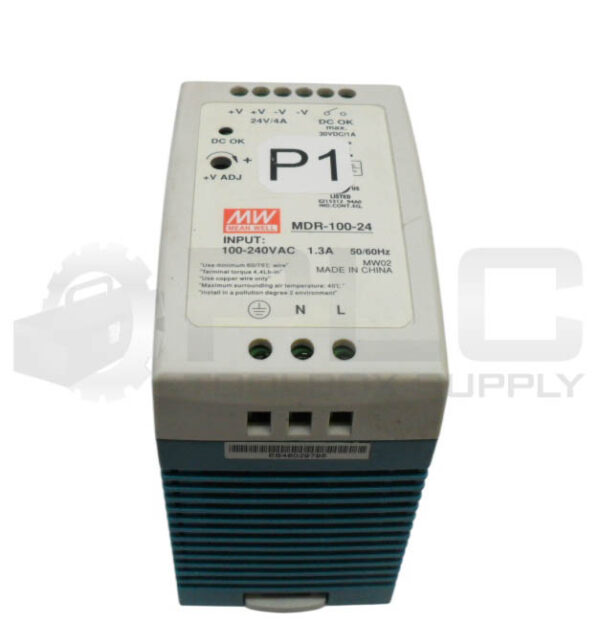 MEAN WELL MDR-100-24 POWER SUPPLY 100-240VAC 1.3A 50/60HZ