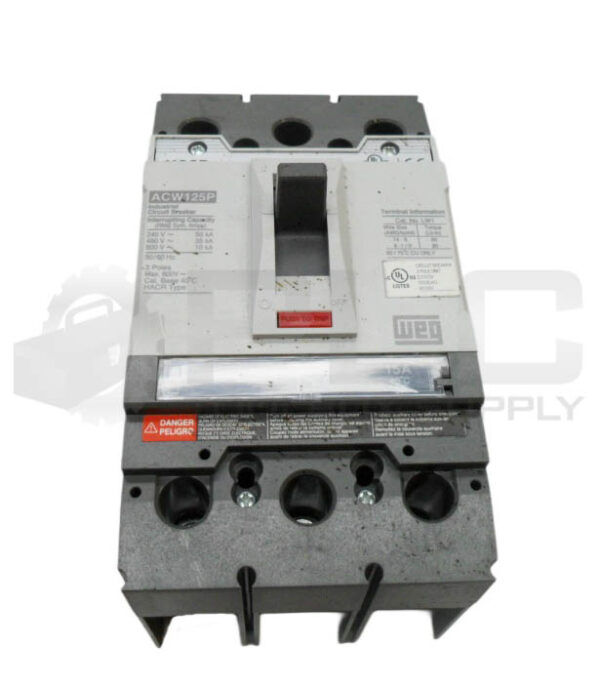 WEG ACW125P INDUSTRIAL CIRCUIT BREAKER 600V 50/60HZ 3P 15A