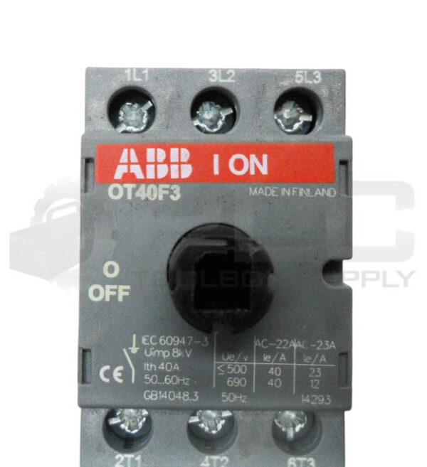 ABB OT40F3 DISCONNECT SWITCH 40A 50/60HZ 690V - Image 5