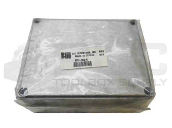 SEALED NEW BUD INDUSTRIES CU-234 ALUMINUM ECONOBOX 4-3/4" X 3-3/4" X 2-1/4"
