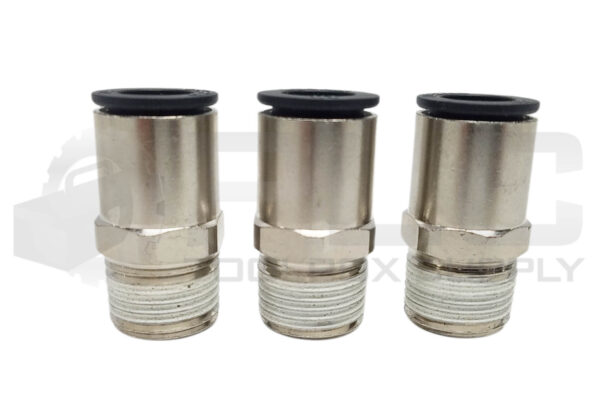 LOT OF 3 NEW LEGRIS 1/2 PUSH TO CONNECT MALE FITTING NICKEL PLATED BRASS