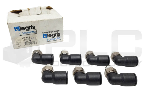 BOX OF 7 NEW LEGRIS PARKER 3109 62 14 MALE ELBOW 1/2" OD x 1/4 NPT