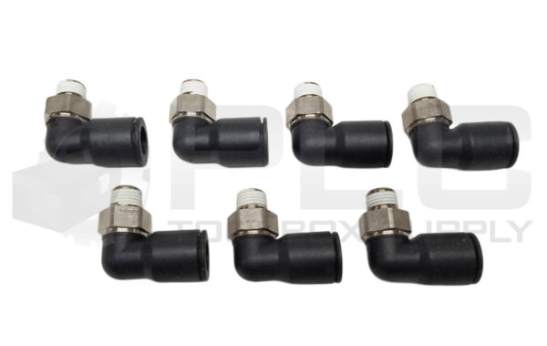 BOX OF 7 NEW LEGRIS PARKER 3109 62 14 MALE ELBOW 1/2" OD x 1/4 NPT - Image 2