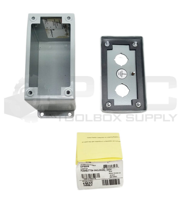 NEW HOFFMAN E2PBGXM PUSH BUTTON ENCLOSURE 6 x 2.75 x 3.75in - Image 2