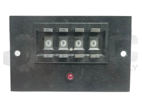 VISI-TRAK 412727-52B PCB w/ (4) EATON 48210-401 BI-DIRECTIONAL SWITCH COUNTER