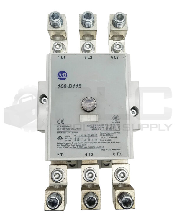 ALLEN BRADLEY 100-D115 CONTACTOR 110V/50Hz 120V/60Hz w/ 100-D /A - Image 4