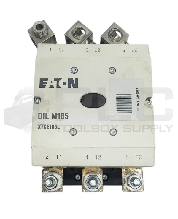 EATON DIL M185 XTCE185L CONTACTOR 24-48VDC w/ (2) DIL M820-XHI-11-SI XTCEXSBR11 - Image 2