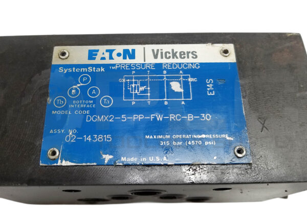 EATON VICKERS DGMX2-5-PP-FW-RC-B-30 PRESSURE REDUCING VALVE 02-143815 - Image 5