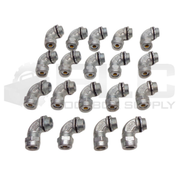 BOX OF 19 NEW OZ/GEDNEY SR-9-503 1/2" STRAIN RELIEF CONNECTORS - Image 2