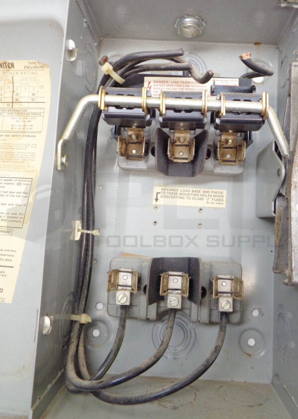 GOULD ITE F352 FUSIBLE HEAVY DUTY SAFETY SWITCH, 60AMP 600VAC - Image 4